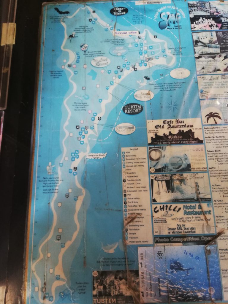 The Best Things To Do Koh Samet Thailand The Stupid Bear   Map Of Koh Samet 768x1024 